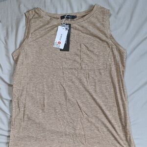 Tan Sleeveless Top